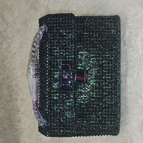 Kurt Geiger London The Mini Fabric Brixton Crystal Lock Bag Kurt Geiger Purse - Picture 13 of 17